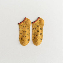 Load image into Gallery viewer, Black And White Embroidery Female Tide Socks Shallow Mouth Summer Cartoon Cow Cute Fashion Boat Socks Unisex Men And Women Cotton Ankle Socks