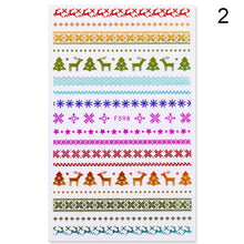 Load image into Gallery viewer, 3D Nail Stickers Decals Snowflakes Elk Bear Christmas Xmas Transfer Stickers Nail Art Self-Adhesive Decals Decoration Nail Art Stickers Decals Christmas Snowflake Bronzing Christmas Slider Nail Art 3D Decals Decoration