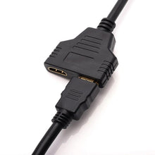 Load image into Gallery viewer, 1PC HDMI Splitter 1080P HDMI Male To Double Female Adapter Cable 1 In 2 Out HDMI Converter HDMI Splitter Adapter Cable For HDTV HD LED LCD
