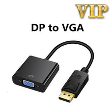 Load image into Gallery viewer, DisplayPort to VGA Adapter Cable Converter Compatible with Computer, Desktop, Laptop, PC, Monitor, Projector.