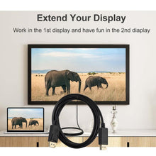 Load image into Gallery viewer, Fast 1.8M DisplayPort Cable Adapter For Computer TV Projector Laptop Monitor