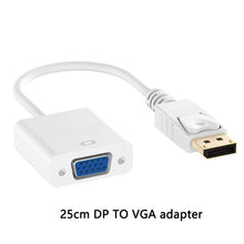 Load image into Gallery viewer, DP to VGA Video Adapter 1080p Thunderbolt DP to VGA Cables Compatible with Computer, Desktop, Laptop, PC, Monitor, Projector,