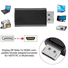 Load image into Gallery viewer, 4K DP To HDMI-compatible 1080P Adapter And DP To HDMI-compatible DP Video Audio Connector For PC Laptop Monitor Projector