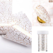 Load image into Gallery viewer, Nail Foils Marble Flower Series Iridescent Nail Art Transfer Sticker Paper Slider Nail Water Decal Design Manicures Decorations Art Manicures Decoration New Gold Nail Transfer Foils for Nail Arts Nails Supply Holographic Effect Nail Art Foil Stickers Hol