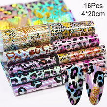 Load image into Gallery viewer, Nail Foils Marble Flower Series Iridescent Nail Art Transfer Sticker Paper Slider Nail Water Decal Design Manicures Decorations Art Manicures Decoration New Gold Nail Transfer Foils for Nail Arts Nails Supply Holographic Effect Nail Art Foil Stickers Hol