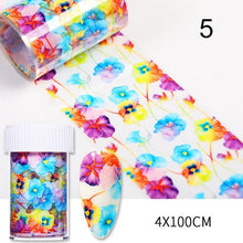 Load image into Gallery viewer, Nail Foils Marble Flower Series Iridescent Nail Art Transfer Sticker Paper Slider Nail Water Decal Design Manicures Decorations Art Manicures Decoration New Gold Nail Transfer Foils for Nail Arts Nails Supply Holographic Effect Nail Art Foil Stickers Hol