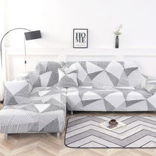 Load image into Gallery viewer, Elastic Sofa Covers for Living Room Stretch Slipcovers Sectional Couch Cover L Shape Corner Armchair Cover 1/2/3/4 Seater Slipcovers Elastic Stylish Printed Sectional Sofa Furniture Protector For Living Room