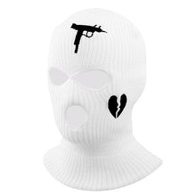Load image into Gallery viewer, 1Pc Embroidery Balaclava Face Mask 3-Hole for Cold Weather, Winter Ski Mask for Men and Women Thermal Cycling Mask Christmas Gift Face Scarf Mask Sunscreen Dustproof Army Cycling Hunting Fishing Tactical Airsoft Hat