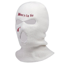 Load image into Gallery viewer, 1Pc Embroidery Balaclava Face Mask 3-Hole for Cold Weather, Winter Ski Mask for Men and Women Thermal Cycling Mask Christmas Gift Face Scarf Mask Sunscreen Dustproof Army Cycling Hunting Fishing Tactical Airsoft Hat