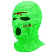 Load image into Gallery viewer, 1Pc Embroidery Balaclava Face Mask 3-Hole for Cold Weather, Winter Ski Mask for Men and Women Thermal Cycling Mask Christmas Gift Face Scarf Mask Sunscreen Dustproof Army Cycling Hunting Fishing Tactical Airsoft Hat