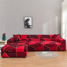 Load image into Gallery viewer, Elastic Sofa Covers for Living Room Stretch Slipcovers Sectional Couch Cover L Shape Corner Armchair Cover 1/2/3/4 Seater Slipcovers Elastic Stylish Printed Sectional Sofa Furniture Protector For Living Room