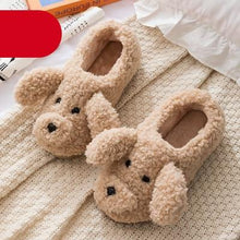 Load image into Gallery viewer, Couples Home Slippers Warm Cute Womans Mens Slipper Winter Shoes New Fashion Casual Fur Plush Slides Winter Slippers For Women House Slippers Fluffy Soft Comfy Fuzzy Slippers Faux Fur Plush Anti-Skid Slippers