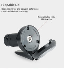 Load image into Gallery viewer, Bicycle Drop Bar Rear View Convex Mirror Handlebar Universal Left Right Mount Acrylic Convex Back Sight Reflector Fashionable Design Bar End Folding Minimalist Mirror Foldable Convex Rear View Safe And Stylish Bike Riding