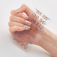 Load image into Gallery viewer, New Year Patterned Nail Decor Nail Polish Nail Art Stickers Full Beauty Sticker for Nails Nail Accessorie Christmas Nail Sticker 3D Nail Art Stickers Decal Slider Template Diy Nail Tool Decorations Nail Art Design Self Adhesive Luxury Designer Nail Sticke