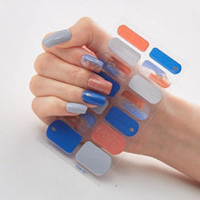 Load image into Gallery viewer, New Year Patterned Nail Decor Nail Polish Nail Art Stickers Full Beauty Sticker for Nails Nail Accessorie Christmas Nail Sticker 3D Nail Art Stickers Decal Slider Template Diy Nail Tool Decorations Nail Art Design Self Adhesive Luxury Designer Nail Sticke