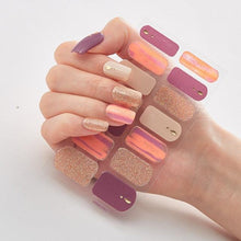 Load image into Gallery viewer, New Year Patterned Nail Decor Nail Polish Nail Art Stickers Full Beauty Sticker for Nails Nail Accessorie Christmas Nail Sticker 3D Nail Art Stickers Decal Slider Template Diy Nail Tool Decorations Nail Art Design Self Adhesive Luxury Designer Nail Sticke