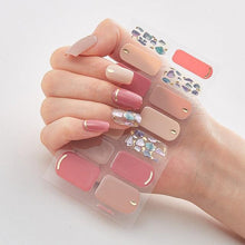 Load image into Gallery viewer, New Year Patterned Nail Decor Nail Polish Nail Art Stickers Full Beauty Sticker for Nails Nail Accessorie Christmas Nail Sticker 3D Nail Art Stickers Decal Slider Template Diy Nail Tool Decorations Nail Art Design Self Adhesive Luxury Designer Nail Sticke