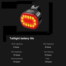 Load image into Gallery viewer, 4 Modes 350mAh USB Road Bicycle Headlight Rechargeable Cycling Taillight LED Bike Front Light Head Lamp Ultra Bright Front And Back Rear Bicycle Light Combo IPX4 Waterproof Mountain Road Helmet Cycle Headlight And Taillight Set