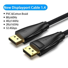 Load image into Gallery viewer, Fast 1.4Gbps 8K 60Hz 4K HDR Display Port Audio Cable for Video PC Laptop TV