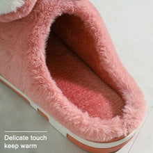 Load image into Gallery viewer, Couples Home Slippers Warm Cute Womans Mens Slipper Winter Shoes New Fashion Casual Fur Plush Slides Winter Slippers For Women House Slippers Fluffy Soft Comfy Fuzzy Slippers Faux Fur Plush Anti-Skid Slippers