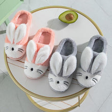 Load image into Gallery viewer, Couples Home Slippers Warm Cute Womans Mens Slipper Winter Shoes New Fashion Casual Fur Plush Slides Winter Slippers For Women House Slippers Fluffy Soft Comfy Fuzzy Slippers Faux Fur Plush Anti-Skid Slippers