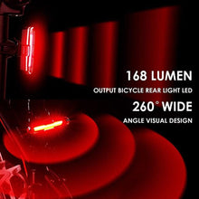 Load image into Gallery viewer, Bike Tail Light Ultra Bright USB Rechargeable LED Bicycle Rear Light 5 Light Mode Headlights High Visibility Bike Rear Light USB Rechargeable LED Bicycle Tail Light Waterproof Cycling Safety Flashlight With Multiple Modes