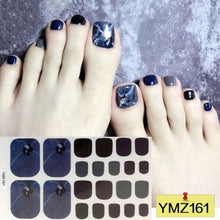 Load image into Gallery viewer, Shiny Toenail Sticker Full Cover Feet Decorations Mixed Patterns Nail Wraps Beauty Design Waterproof Toenail Art Manicure Toe Nail Polish Stickers Glitter Toenail Nail Polish Strips Decals Full Wraps Self Adhesive Toe Nail Tip Full Toe Nail Wraps