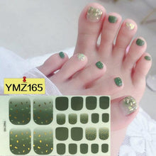 Load image into Gallery viewer, Shiny Toenail Sticker Full Cover Feet Decorations Mixed Patterns Nail Wraps Beauty Design Waterproof Toenail Art Manicure Toe Nail Polish Stickers Glitter Toenail Nail Polish Strips Decals Full Wraps Self Adhesive Toe Nail Tip Full Toe Nail Wraps