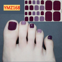Load image into Gallery viewer, Shiny Toenail Sticker Full Cover Feet Decorations Mixed Patterns Nail Wraps Beauty Design Waterproof Toenail Art Manicure Toe Nail Polish Stickers Glitter Toenail Nail Polish Strips Decals Full Wraps Self Adhesive Toe Nail Tip Full Toe Nail Wraps