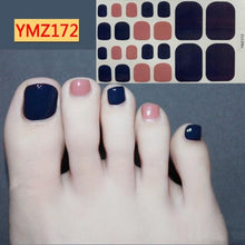 Load image into Gallery viewer, Shiny Toenail Sticker Full Cover Feet Decorations Mixed Patterns Nail Wraps Beauty Design Waterproof Toenail Art Manicure Toe Nail Polish Stickers Glitter Toenail Nail Polish Strips Decals Full Wraps Self Adhesive Toe Nail Tip Full Toe Nail Wraps