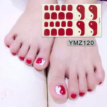Load image into Gallery viewer, Shiny Toenail Sticker Full Cover Feet Decorations Mixed Patterns Nail Wraps Beauty Design Waterproof Toenail Art Manicure Toe Nail Polish Stickers Glitter Toenail Nail Polish Strips Decals Full Wraps Self Adhesive Toe Nail Tip Full Toe Nail Wraps