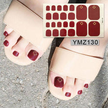 Load image into Gallery viewer, Shiny Toenail Sticker Full Cover Feet Decorations Mixed Patterns Nail Wraps Beauty Design Waterproof Toenail Art Manicure Toe Nail Polish Stickers Glitter Toenail Nail Polish Strips Decals Full Wraps Self Adhesive Toe Nail Tip Full Toe Nail Wraps