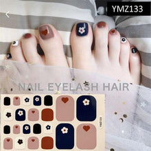 Load image into Gallery viewer, Shiny Toenail Sticker Full Cover Feet Decorations Mixed Patterns Nail Wraps Beauty Design Waterproof Toenail Art Manicure Toe Nail Polish Stickers Glitter Toenail Nail Polish Strips Decals Full Wraps Self Adhesive Toe Nail Tip Full Toe Nail Wraps