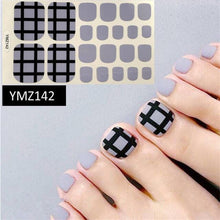 Load image into Gallery viewer, Shiny Toenail Sticker Full Cover Feet Decorations Mixed Patterns Nail Wraps Beauty Design Waterproof Toenail Art Manicure Toe Nail Polish Stickers Glitter Toenail Nail Polish Strips Decals Full Wraps Self Adhesive Toe Nail Tip Full Toe Nail Wraps
