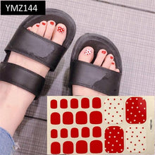 Load image into Gallery viewer, Shiny Toenail Sticker Full Cover Feet Decorations Mixed Patterns Nail Wraps Beauty Design Waterproof Toenail Art Manicure Toe Nail Polish Stickers Glitter Toenail Nail Polish Strips Decals Full Wraps Self Adhesive Toe Nail Tip Full Toe Nail Wraps