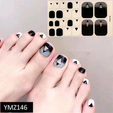 Load image into Gallery viewer, Shiny Toenail Sticker Full Cover Feet Decorations Mixed Patterns Nail Wraps Beauty Design Waterproof Toenail Art Manicure Toe Nail Polish Stickers Glitter Toenail Nail Polish Strips Decals Full Wraps Self Adhesive Toe Nail Tip Full Toe Nail Wraps