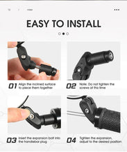 Load image into Gallery viewer, Bike Rear Mirrors Cycling Mobility Scooter Round Handlebar End Mirror Rotatable Adjustable Bicycle Mirror With Safety Rearview Mirror Convex Mirror With Adjustable Handlebar Installation Suitable For Mountain Road Bikes