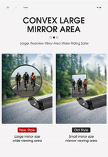 Load image into Gallery viewer, Bike Rear Mirrors Cycling Mobility Scooter Round Handlebar End Mirror Rotatable Adjustable Bicycle Mirror With Safety Rearview Mirror Convex Mirror With Adjustable Handlebar Installation Suitable For Mountain Road Bikes