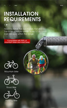 Load image into Gallery viewer, Bike Rear Mirrors Cycling Mobility Scooter Round Handlebar End Mirror Rotatable Adjustable Bicycle Mirror With Safety Rearview Mirror Convex Mirror With Adjustable Handlebar Installation Suitable For Mountain Road Bikes