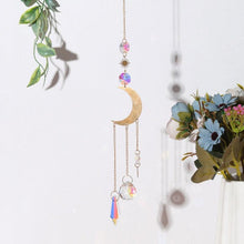 Load image into Gallery viewer, Home Decor Crystal Sun-catchers Window Pendant Hanging Curtain Wind-chimes Light Catcher Star Moon Pendant Rainbow Wind Chime Prisms Wind Chime Hanging Ornaments For Garden Home Christmas Decorations Gift
