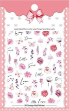 Load image into Gallery viewer, New 3D Self-Adhesive Lovely Red Lips Image Nails Stickers for Nails Sticker Decorations Manicure Valentine's Day Nail Art Sticker Decals 3D Exquisite Pattern Nail Art Supplies Self-Adhesive Luxurious Nail Art Decoration