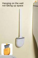Load image into Gallery viewer, Wall-Mounted Silicone Toilet Brush Wash Toilet Accessories With Holder Soft Bristles Brushes Set Bathroom Cleaning Tool Toilet Brush Set Silicone Toilet Brush With Holder Wall Mounted With Toilet Bowl Brush And Holder Bendable Brush Head Holder