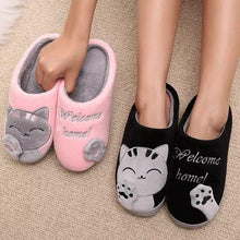 Load image into Gallery viewer, Woman Bedroom Winter Slippers Warm Home Slippers Women Shoes Indoor House Slippers Comfy House Shoes Slip On Memory Foam Bedroom Slippers Indoor Home Shoes