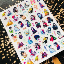 Load image into Gallery viewer, 3D Nail Art Stickers Decal Template Nail Tool Decorations Nail Slider Metallic Nail Art Stickers Set Love Metal Nail Studs Decals for Women Nail Decorations Accessories Metal Curve Stripe Lines Design Letter Nail Sticker Decoration