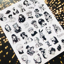 Load image into Gallery viewer, 3D Nail Art Stickers Decal Template Nail Tool Decorations Nail Slider Metallic Nail Art Stickers Set Love Metal Nail Studs Decals for Women Nail Decorations Accessories Metal Curve Stripe Lines Design Letter Nail Sticker Decoration