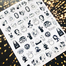 Load image into Gallery viewer, 3D Nail Art Stickers Decal Template Nail Tool Decorations Nail Slider Metallic Nail Art Stickers Set Love Metal Nail Studs Decals for Women Nail Decorations Accessories Metal Curve Stripe Lines Design Letter Nail Sticker Decoration