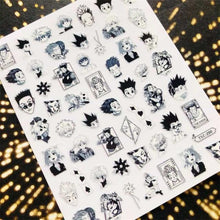 Load image into Gallery viewer, 3D Nail Art Stickers Decal Template Nail Tool Decorations Nail Slider Metallic Nail Art Stickers Set Love Metal Nail Studs Decals for Women Nail Decorations Accessories Metal Curve Stripe Lines Design Letter Nail Sticker Decoration