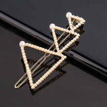 Load image into Gallery viewer, Fashion Pearl Hair Clip Women Girls Elegant Design Triangular Star Round Hairpin Barrette Hair Pins Ponytail Gorgeous Hair Accessories For Women