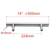 Load image into Gallery viewer, Stainless Steel Kitchen Door Cabinet T Bar Handle Pull Knob cabinet Knobs Furniture Handle Cupboard Drawer Handle Stainless Steel Hollow Bar Drawer Pulls Cupboard Knob for Kitchen Furniture Hardware