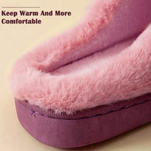 Load image into Gallery viewer, Couples Home Slippers Warm Cute Womans Mens Slipper Winter Shoes New Fashion Casual Fur Plush Slides Winter Slippers For Women House Slippers Fluffy Soft Comfy Fuzzy Slippers Faux Fur Plush Anti-Skid Slippers